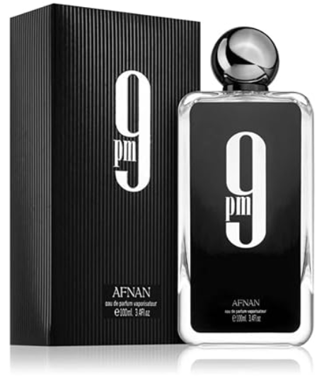 Afnan 9 Pm Pour Homme Eau de Parfum en espray para hombre, 3.4 onzas
